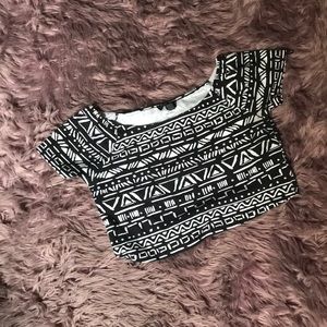 Forever21 Aztec Crop Top